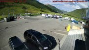 Archived webcam image showing Andermatt – Parking area Gemsstock Ropeway on 17 Jun 2026 at 08:42