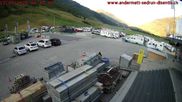 Archived webcam image showing Andermatt – Parking area Gemsstock Ropeway on 12 Jul 2026 at 06:52
