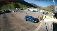 Archived webcam image showing Andermatt – Parking area Gemsstock Ropeway on 13 Aug 2026 at 08:22
