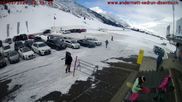 Archived webcam image showing Andermatt – Parking area Gemsstock Ropeway on 16 Mar 2026 at 08:32