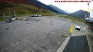 Archived webcam image showing Andermatt – Parking area Gemsstock Ropeway on 12 Oct 2026 at 08:02