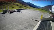 Archived webcam image showing Andermatt – Parking area Gemsstock Ropeway on 12 Oct 2026 at 14:02