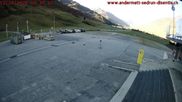Archived webcam image showing Andermatt – Parking area Gemsstock Ropeway on 12 Oct 2026 at 10:02