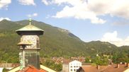 Archived webcam image showing View Garmisch cityhall on 11 Aug 2026 at 16:49