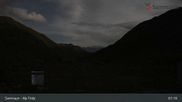Archived webcam image showing Alp Trida towards Viderjoch on 25 Aug 2026 at 01:45