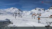 Archived webcam image showing Alp Trida towards Viderjoch on 26 Feb 2026 at 13:41