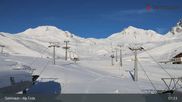 Archived webcam image showing Alp Trida towards Viderjoch on 28 Mar 2026 at 07:45