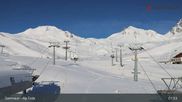 Archived webcam image showing Alp Trida towards Viderjoch on 28 Mar 2026 at 08:45