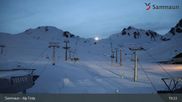 Archived webcam image showing Alp Trida towards Viderjoch on 28 Mar 2026 at 19:45
