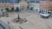 Archived webcam image showing View at the Market Square of Annaberg-Buchholz on 4 May 2026 at 08:11