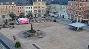 Archived webcam image showing View at the Market Square of Annaberg-Buchholz on 20 Sep 2026 at 07:00