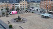 Archived webcam image showing View at the Market Square of Annaberg-Buchholz on 20 Sep 2026 at 08:00