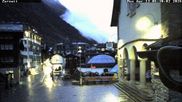 Archived webcam image showing Zermatt - Centre on 13 Apr 2026 at 06:50