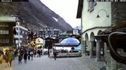 Archiviertes Webcam Bild: Zermatt Kirchplatz am 13.03.2026 um 18:44 Uhr