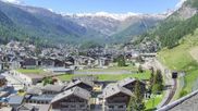 Archiviertes Webcam Bild: Zermatt: Blick über das Dorf von Spiss am 28.05.2026 um 10:56 Uhr