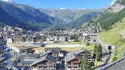 Archiviertes Webcam Bild: Zermatt: Blick über das Dorf von Spiss am 12.07.2026 um 08:39 Uhr