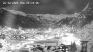 Archiviertes Webcam Bild: Zermatt: Blick über das Dorf von Spiss am 26 Feb 2026 um 20:28 Uhr