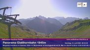 Archiviertes Webcam Bild: Bergstation Glatthornbahn am 12.07.2026 um 08:43 Uhr