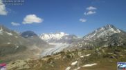 Archiviertes Webcam Bild: Aletsch Arena: Aletschgletscher - Moosfluh am 28.05.2026 um 12:00 Uhr