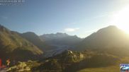 Archived webcam image showing Riederalp: Moosfluh on 12 Jul 2026 at 07:50