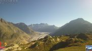 Archived webcam image showing Riederalp: Moosfluh on 12 Jul 2026 at 08:50