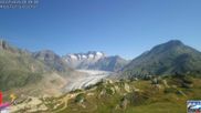 Archived webcam image showing Riederalp: Moosfluh on 12 Jul 2026 at 10:50