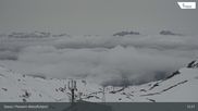 Archiviertes Webcam Bild: Davos: Parsenn Weissfluhjoch (Blick Schifer) am 12.04.2026 um 12:08 Uhr