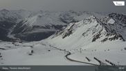 Archiviertes Webcam Bild: Davos: Parsenn Weissfluhjoch (Blick Dorftäli) am 12.04.2026 um 08:10 Uhr