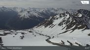 Archiviertes Webcam Bild: Davos: Parsenn Weissfluhjoch (Blick Dorftäli) am 10.05.2026 um 08:29 Uhr