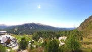 Archiviertes Webcam Bild: Panoramablick Turracher Höhe: Panoramabahn und Nocky Flitzer am 29.05.2026 um 10:08 Uhr