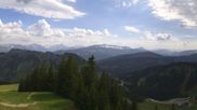 Archived webcam image showing Grasgehren: Panoramic view over the ski resort on 27 May 2026 at 16:18