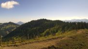 Archived webcam image showing Grasgehren: Panoramic view over the ski resort on 8 Aug 2026 at 10:26