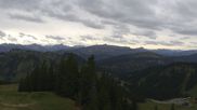 Archived webcam image showing Grasgehren: Panoramic view over the ski resort on 24 Sep 2026 at 14:56