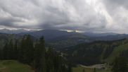 Archived webcam image showing Grasgehren: Panoramic view over the ski resort on 24 Sep 2026 at 16:56