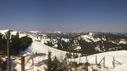 Archived webcam image showing Grasgehren: Panoramic view over the ski resort on 18 Mar 2026 at 12:33