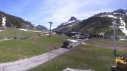 Archived webcam image showing Val d'Isère Valley on 21 May 2026 at 14:14