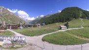 Archiviertes Webcam Bild: Val d'Isère: Übungspisten im Tal am 12.07.2026 um 16:48 Uhr