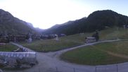 Archived webcam image showing Val d'Isère Valley on 8 Aug 2026 at 07:35
