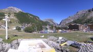 Archived webcam image showing Val d'Isère Valley on 8 Aug 2026 at 10:38