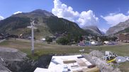 Archiviertes Webcam Bild: Val d'Isère: Übungspisten im Tal am 13.08.2026 um 14:30 Uhr