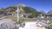Archiviertes Webcam Bild: Val d'Isère: Übungspisten im Tal am 13.08.2026 um 10:30 Uhr