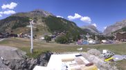 Archiviertes Webcam Bild: Val d'Isère: Übungspisten im Tal am 13.08.2026 um 12:30 Uhr