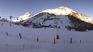 Archiviertes Webcam Bild: Val d'Isère: Übungspisten im Tal am 26 Feb 2026 um 08:01 Uhr
