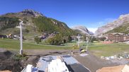 Archiviertes Webcam Bild: Val d'Isère: Übungspisten im Tal am 11.10.2026 um 12:13 Uhr