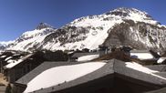 Archived webcam image showing Val d'Isère Village on 8 Apr 2026 at 12:38
