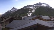 Archived webcam image showing Val d'Isère Village on 24 May 2026 at 18:05
