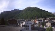 Archived webcam image showing Val d'Isère Village on 7 Jun 2026 at 08:32