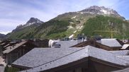 Archived webcam image showing Val d'Isère Village on 7 Jun 2026 at 12:32