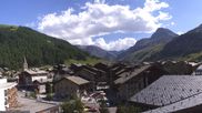 Archiviertes Webcam Bild: Val d'Isère Dorf am 12.07.2026 um 16:49 Uhr