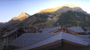 Archiviertes Webcam Bild: Val d'Isère Dorf am 13.08.2026 um 07:30 Uhr